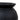 Black ceramic pot on a white background