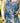 Let the Light in Bohéme Long Maxi Slip Dress W Delft Print